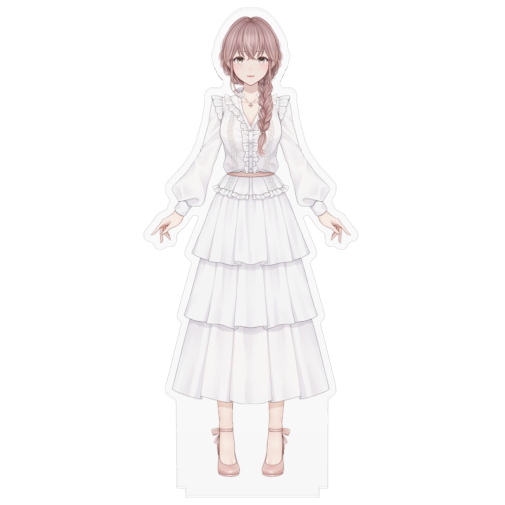 月白みるく 新ビジュアル大【高さ 約16㎝】 月白みるく アクリルフィギュア