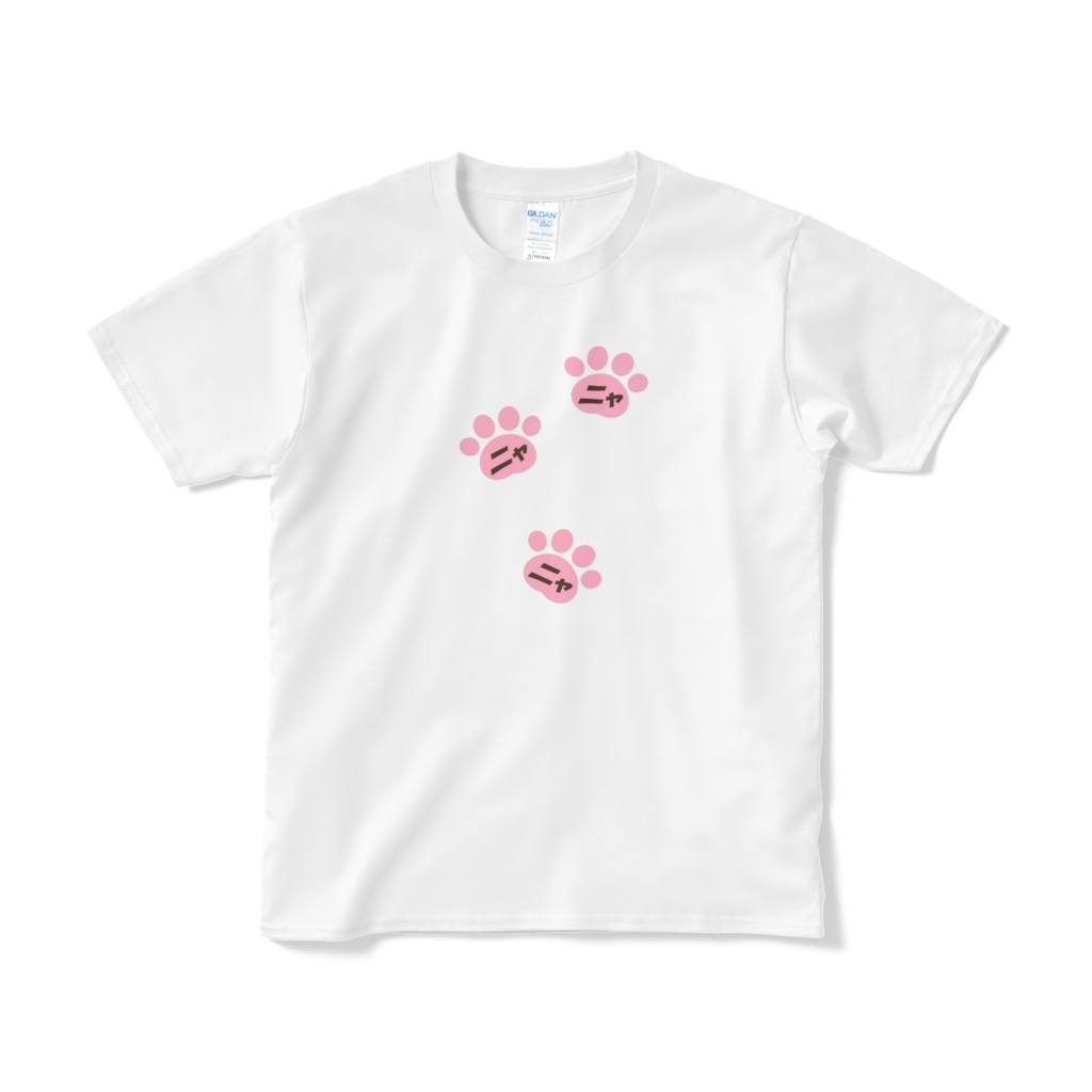 ニャニャニャTシャツ B-02 白