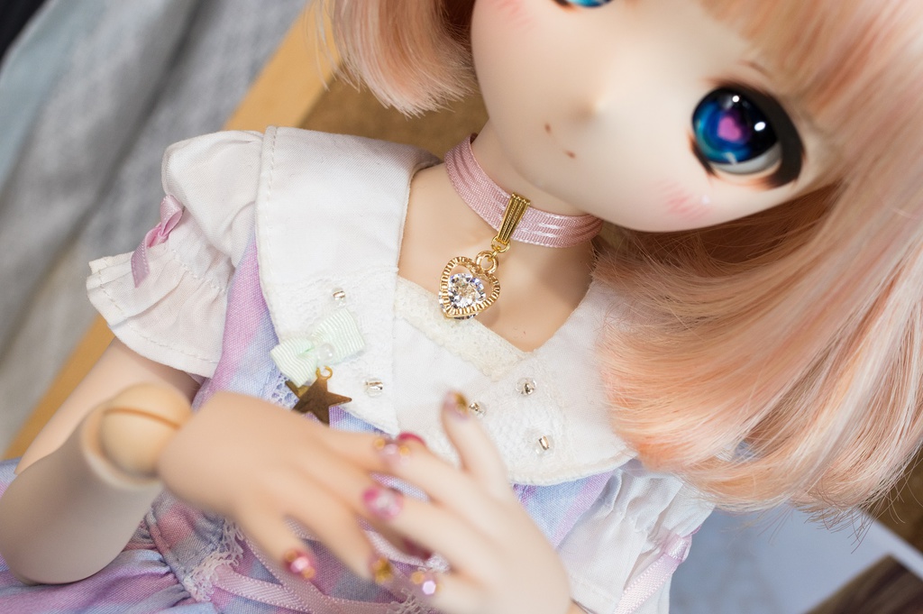 【MDD】大きなハートジルコニアチャームのチョーカー