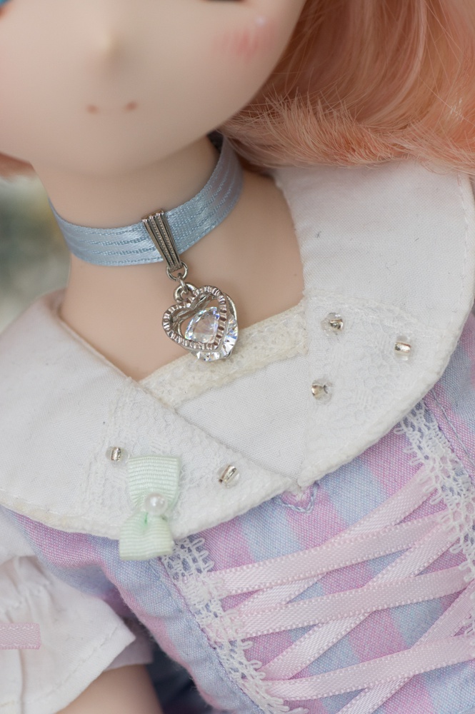 【MDD】大きなハートジルコニアチャームのチョーカー