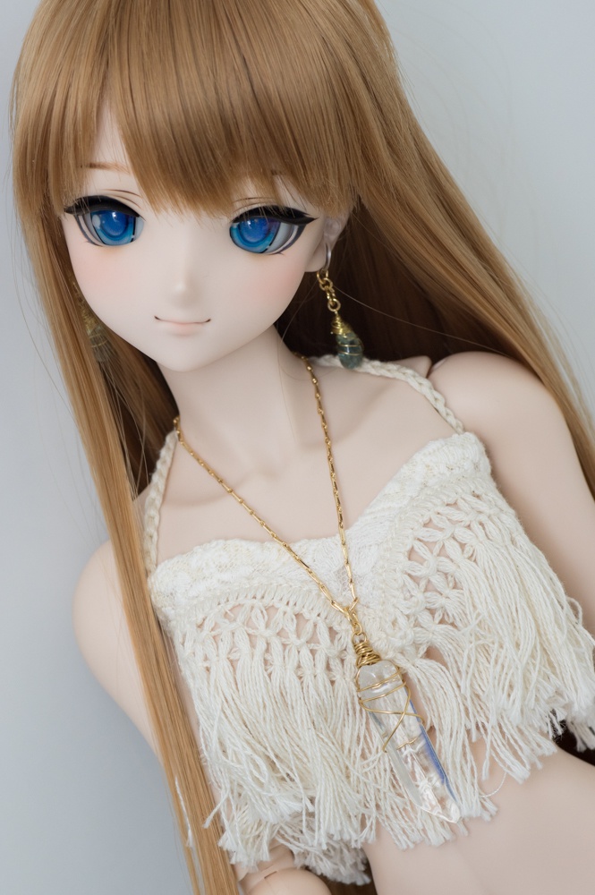 氷柱型水晶のペンダント