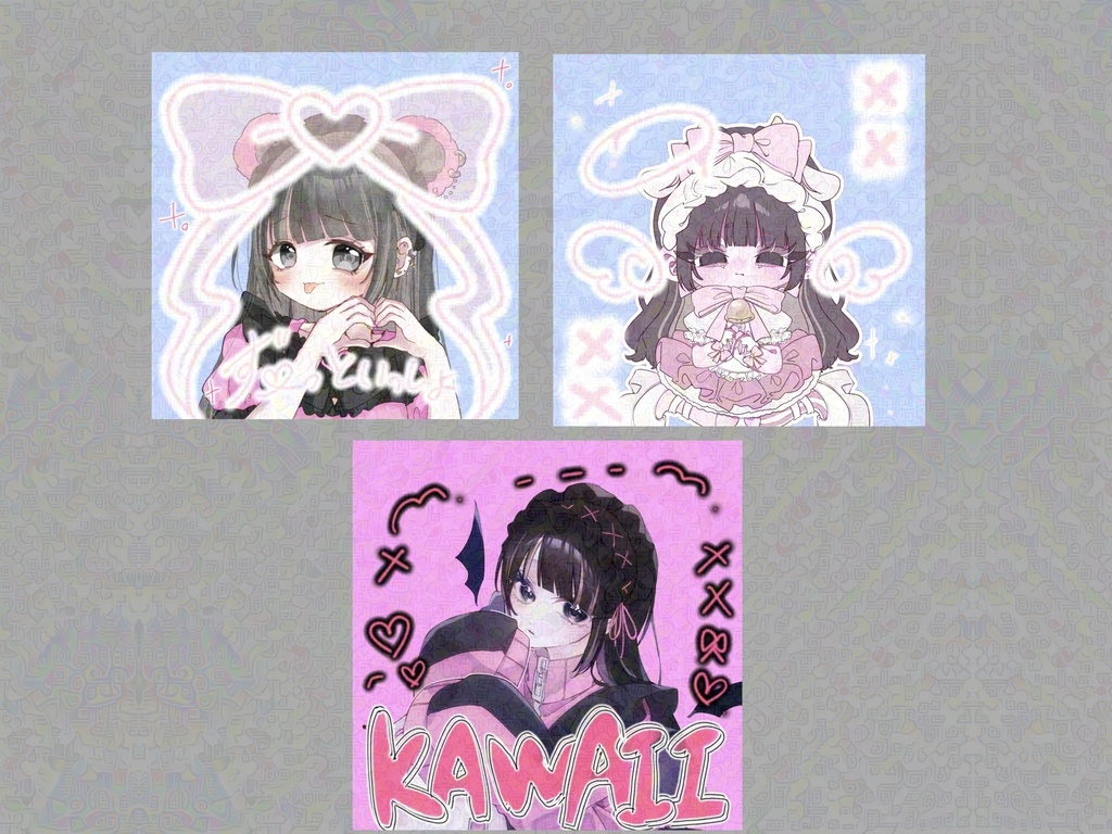 プリクラ風アイコンリング