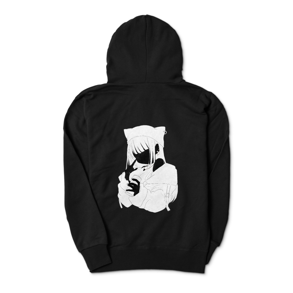 背面デザインパーカー