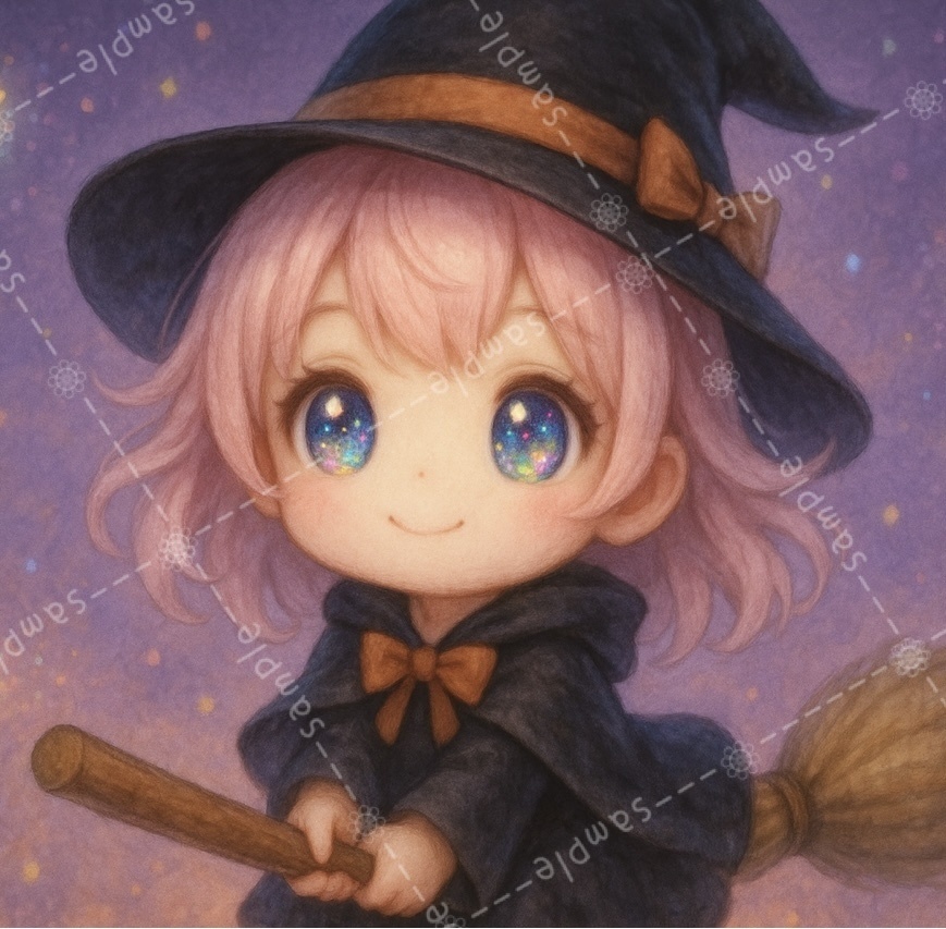 星空に舞う魔女