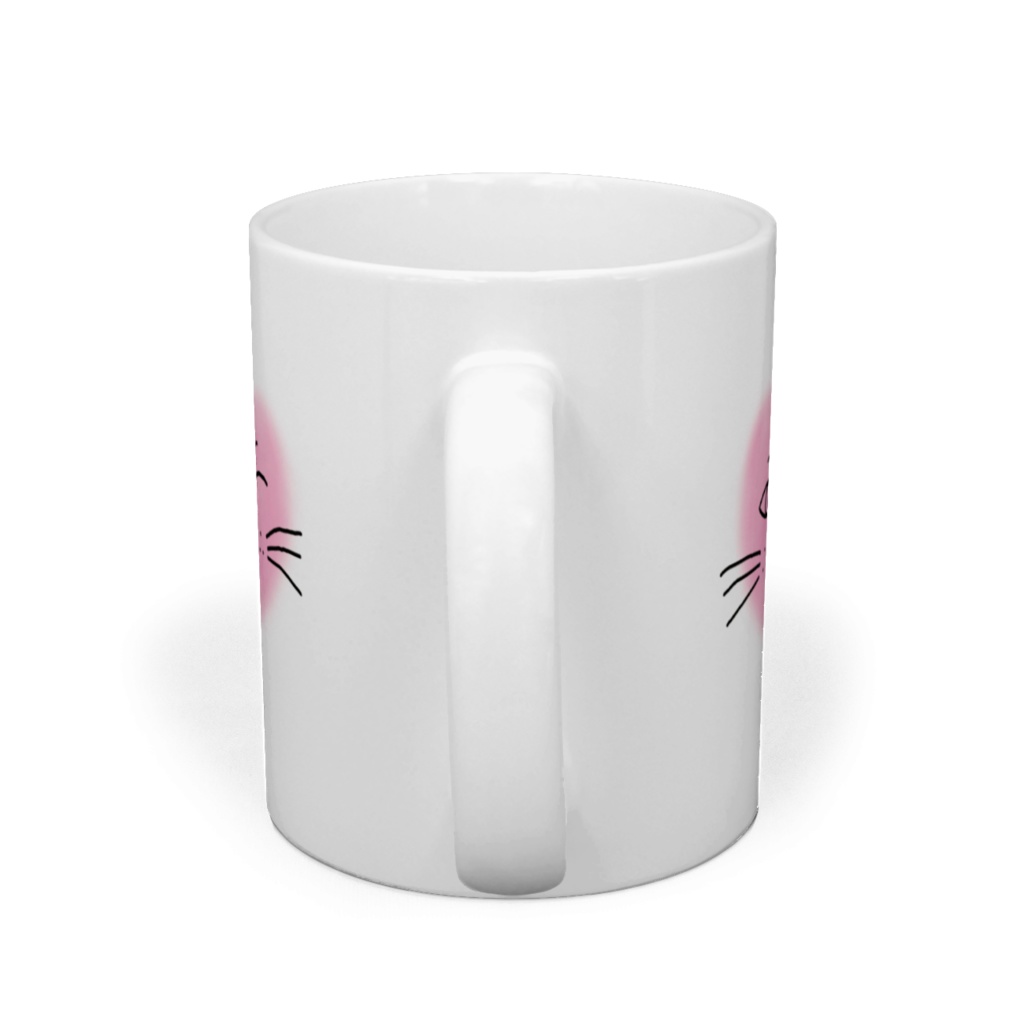 まるーいハートねこのマグカップ