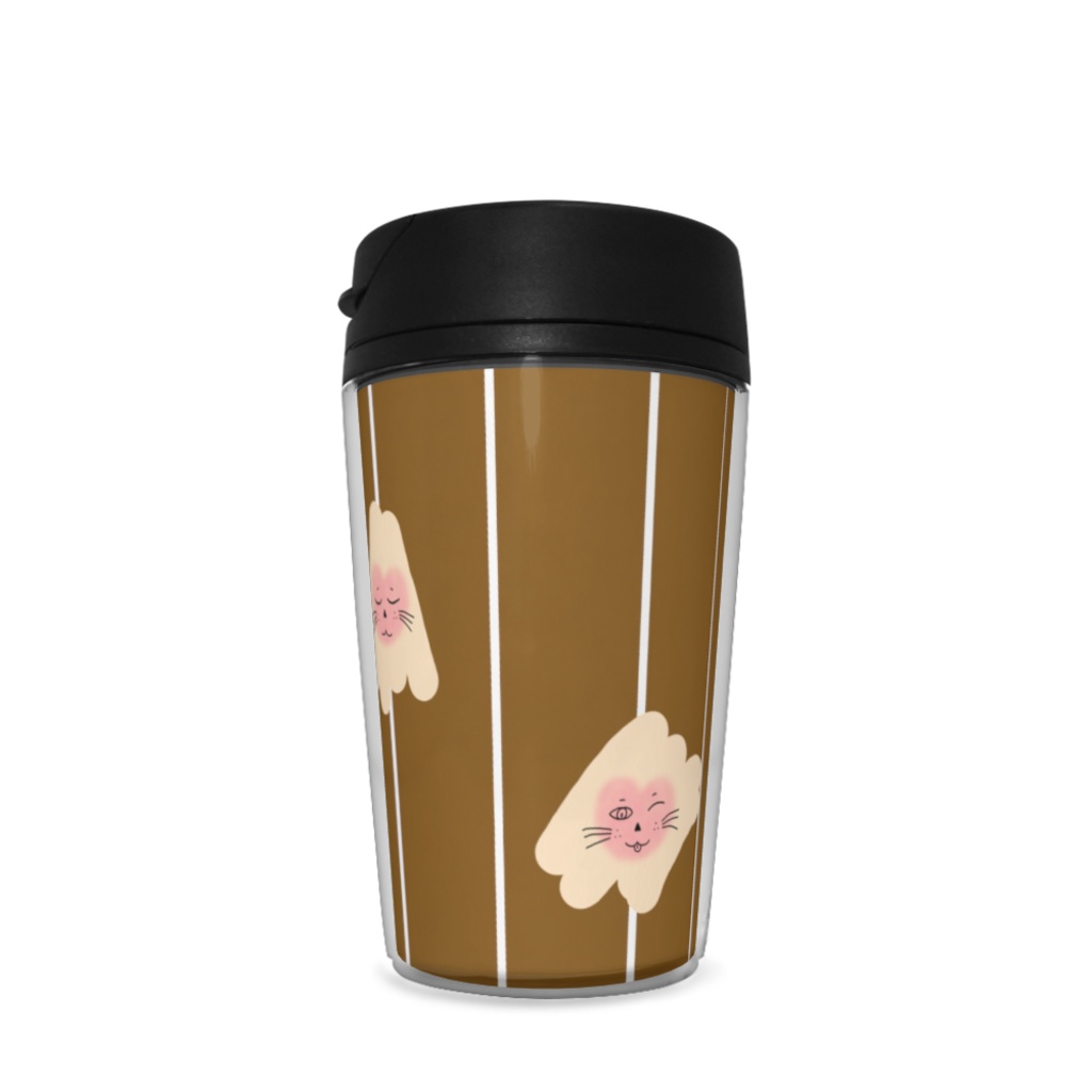 まるーいハートねこのタンブラー