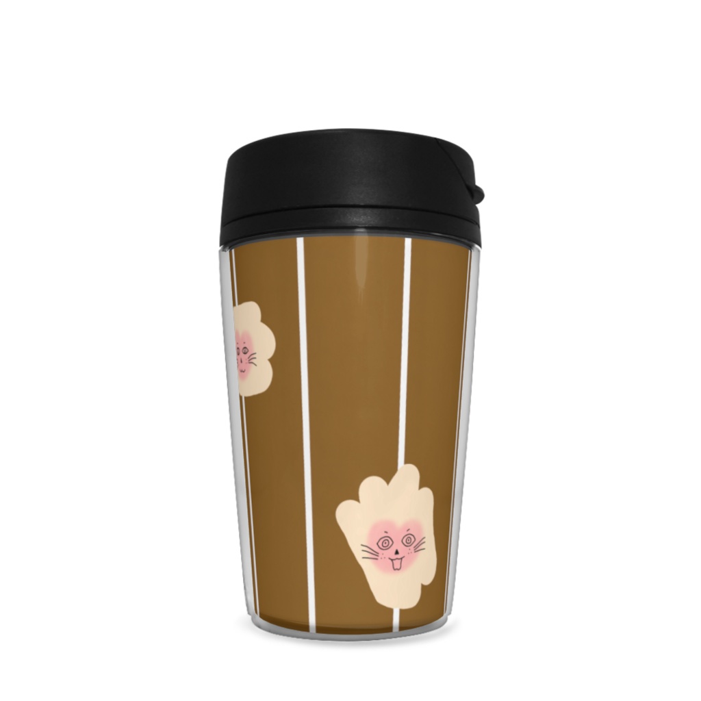 まるーいハートねこのタンブラー