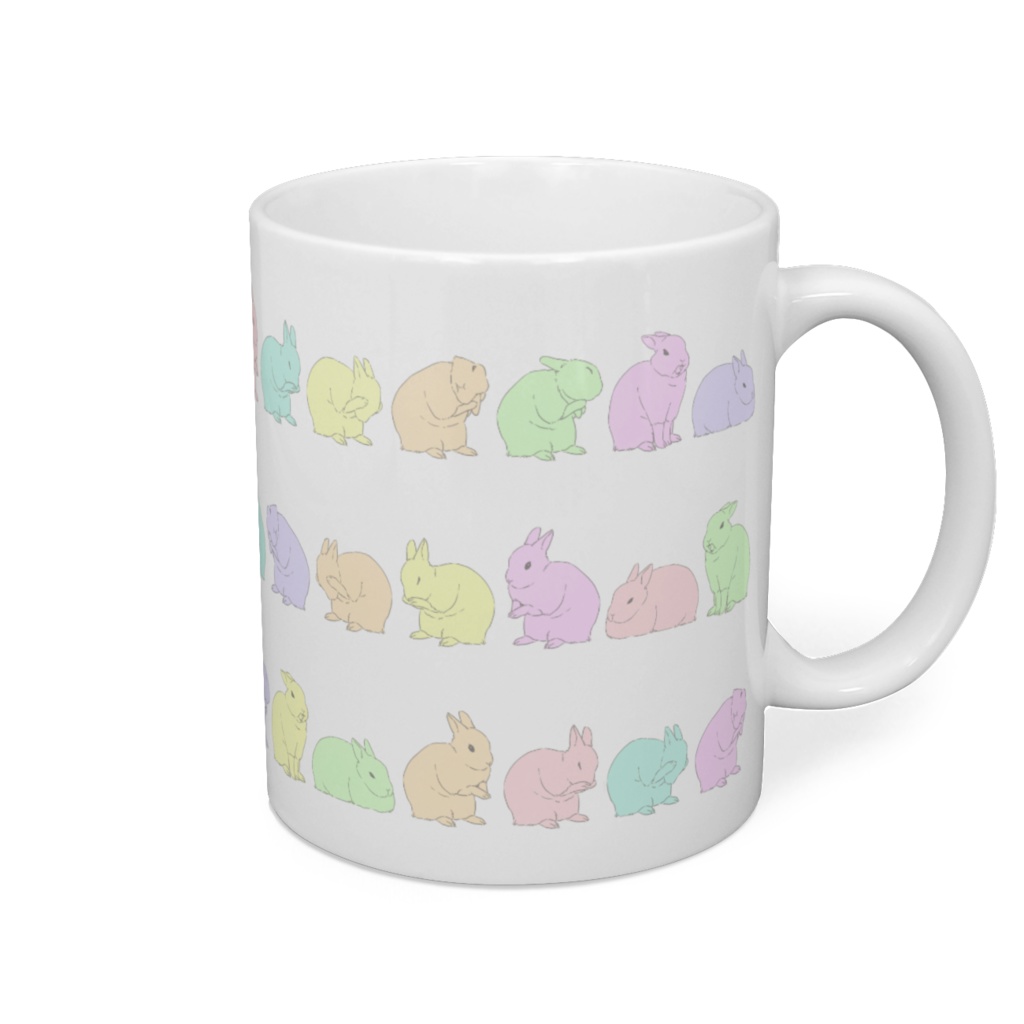 くしくしうさぎのマグカップ