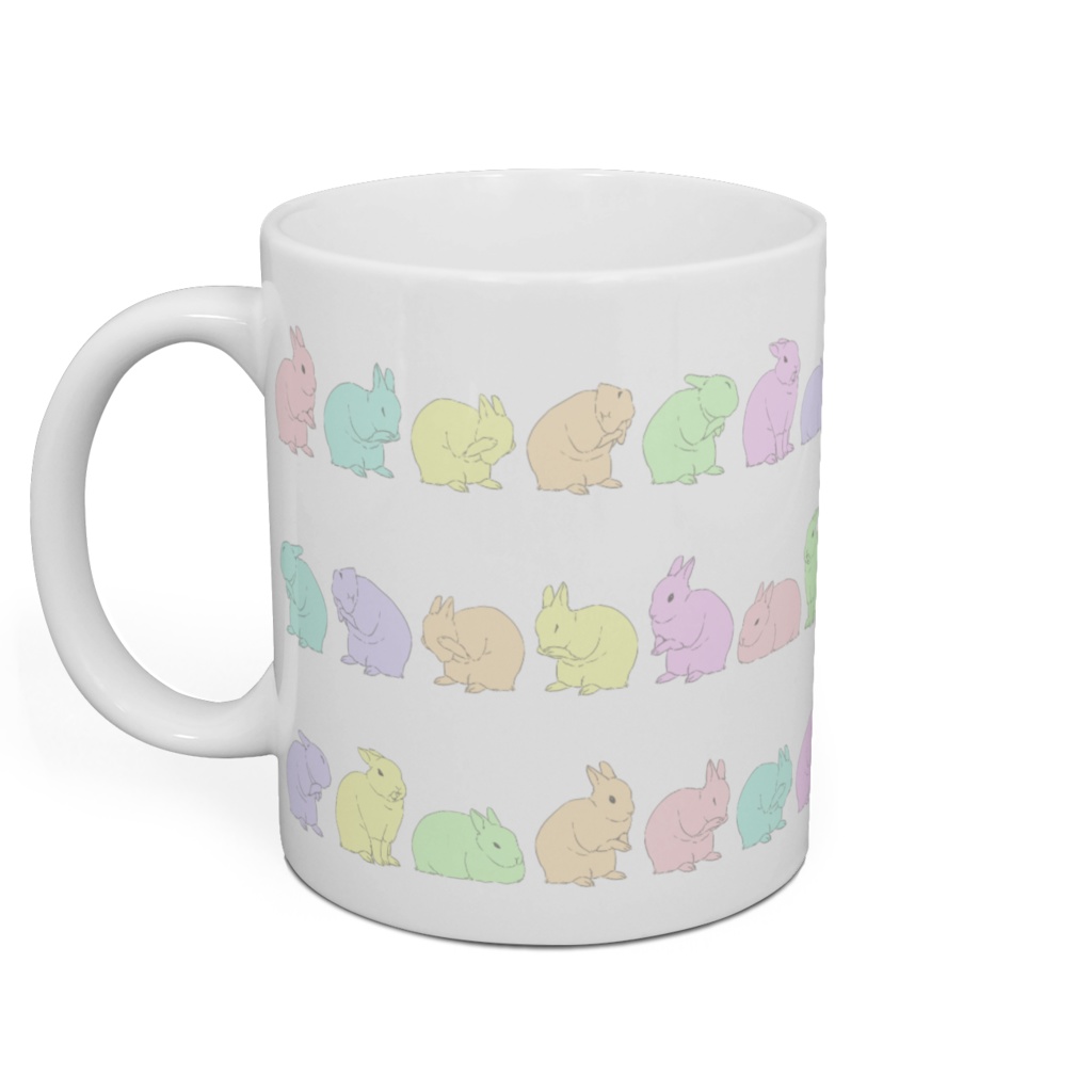 くしくしうさぎのマグカップ