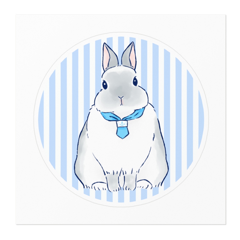 マリンうさぎのステッカー②