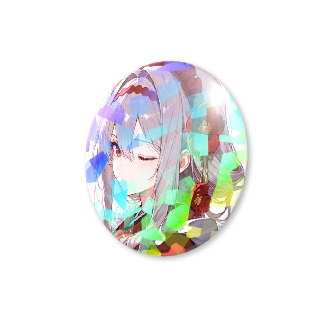 紅蓮【和メイド】 - ホログラム缶バッジ