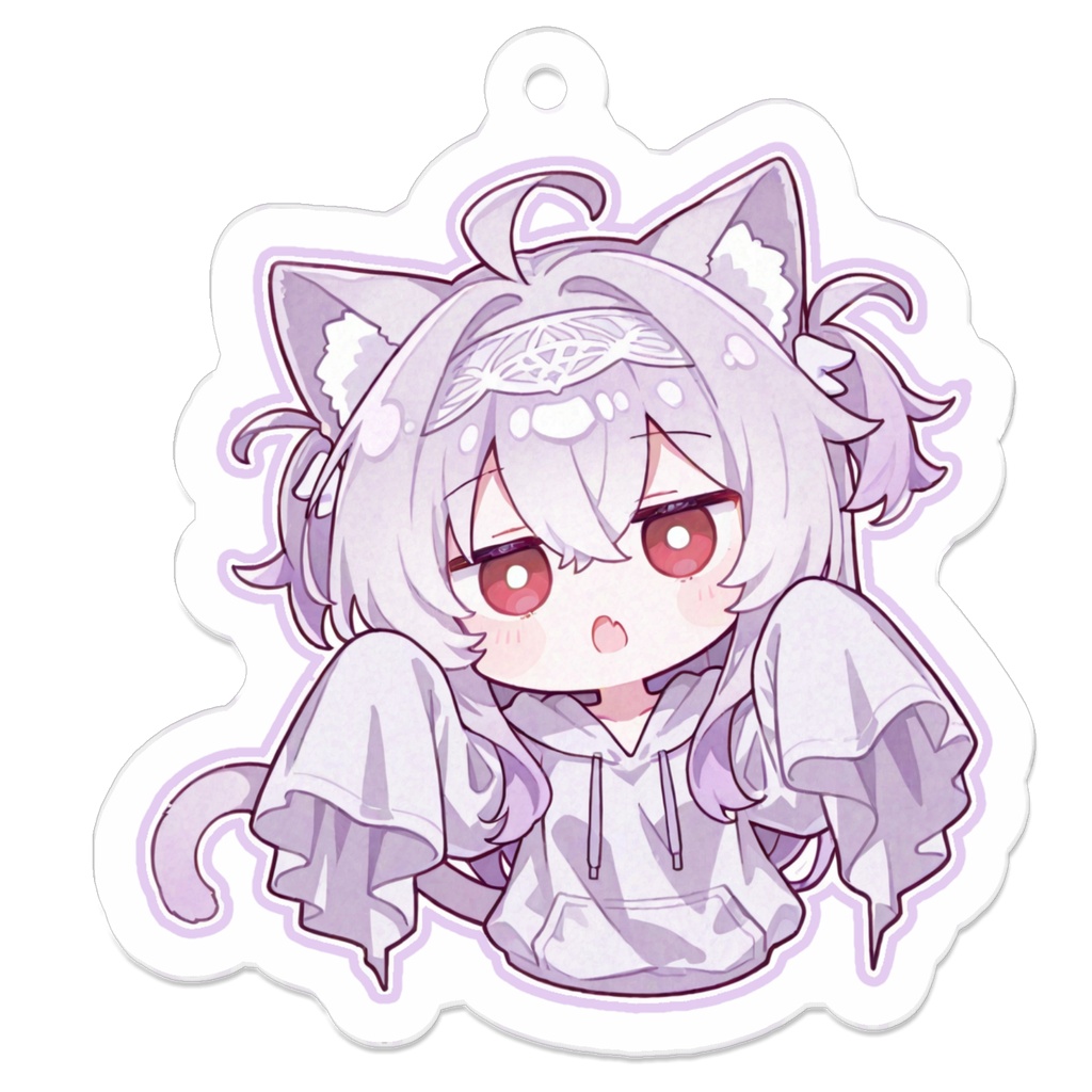 りばねこ【パーカー】 - アクリルキーホルダー