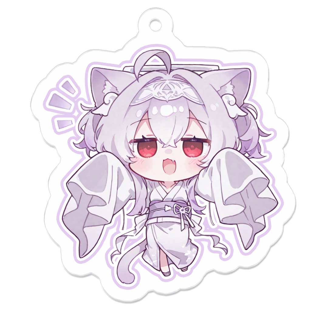 りばねこ【浴衣】 - アクリルキーホルダー