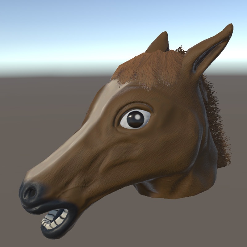 馬の被り物3Dモデル【バリエーション5種セット】