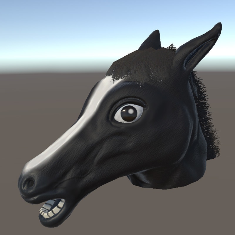 馬の被り物3Dモデル【バリエーション5種セット】