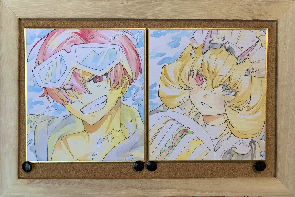 鯖ミニ色紙