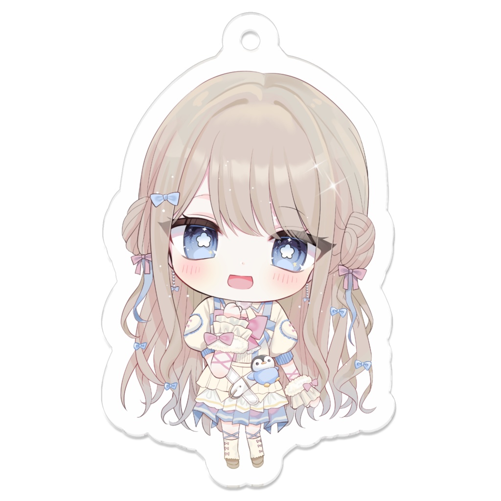 アイドル(ペンギン)りんちゃんのアクリルキーホルダー