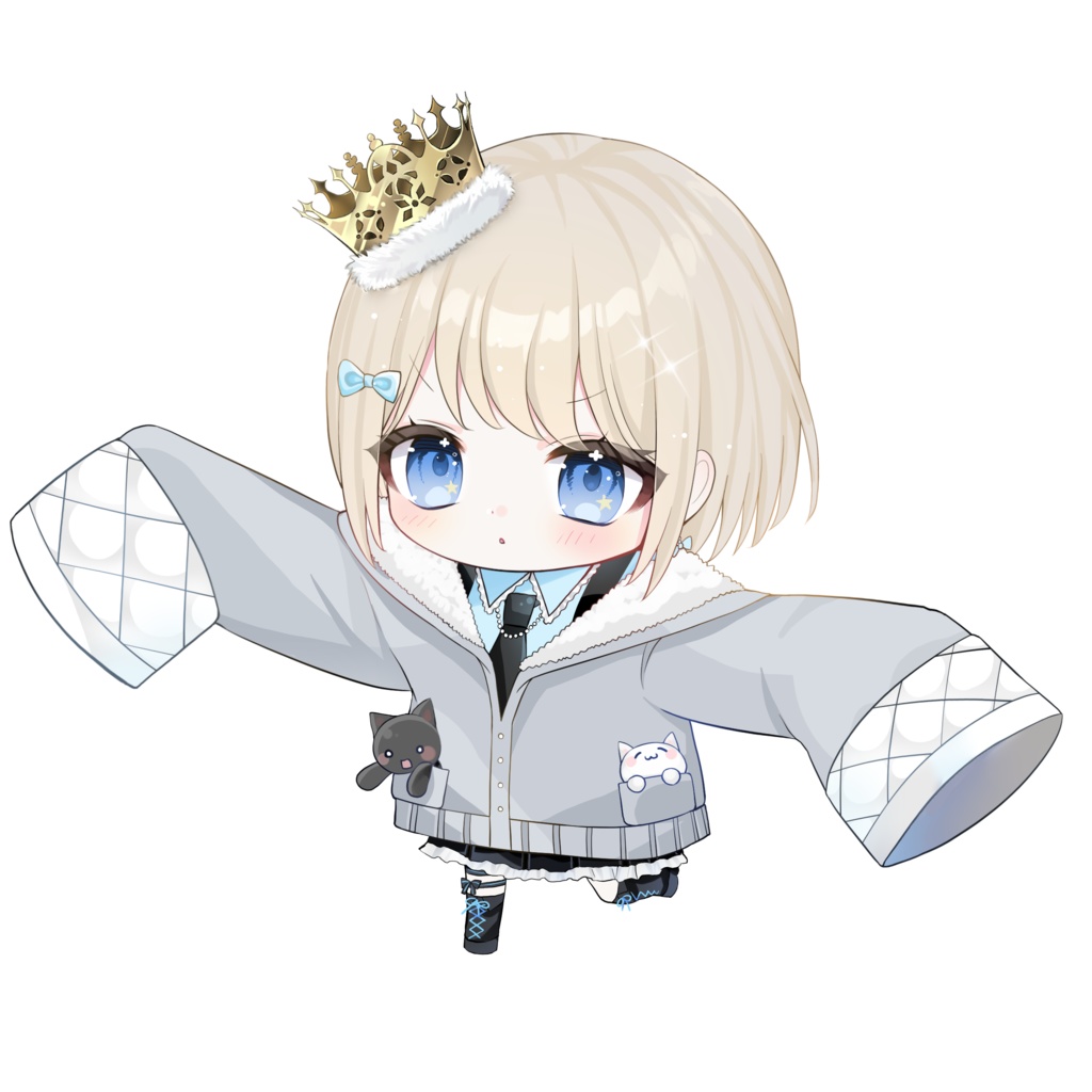 ねこの王様りんちゃんアクリルキーホルダー