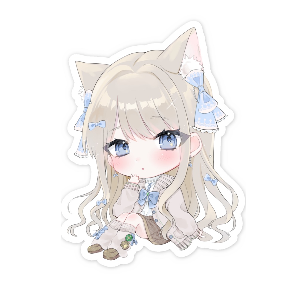 りんちゃんをスマホに挟めるステッカー