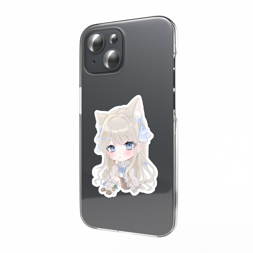 りんちゃんをスマホに挟めるステッカー