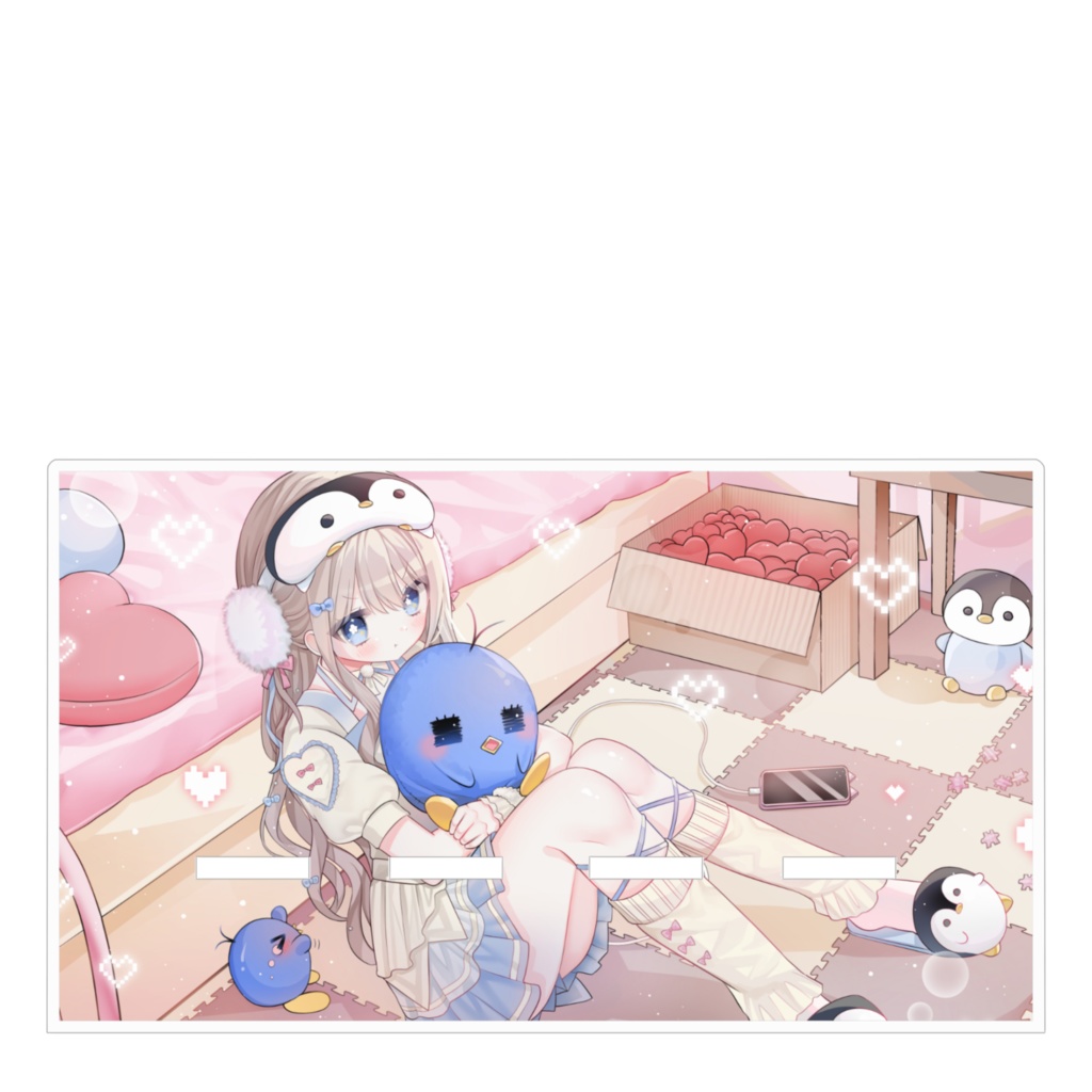 りんとぺんのお家で一緒アクリルスマホスタンド