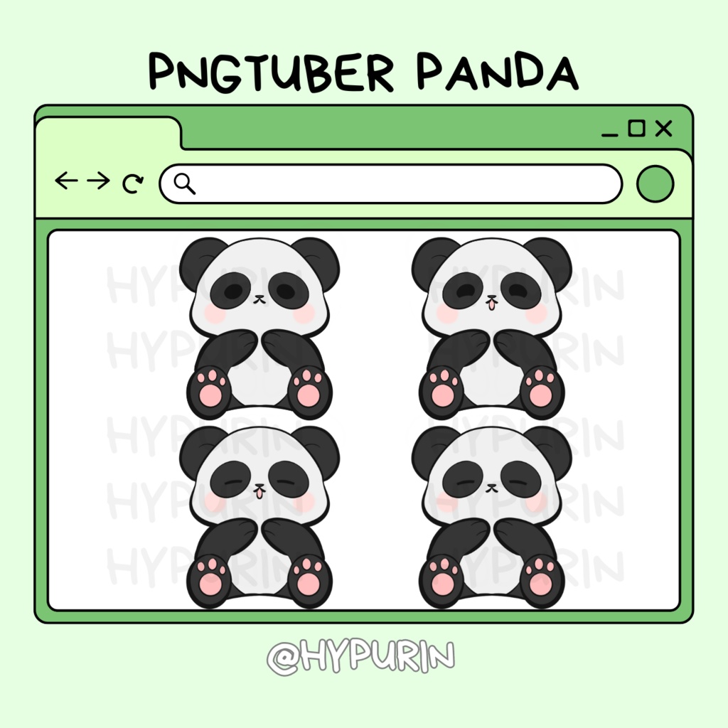 PNGTUBER CHIBI PANDA