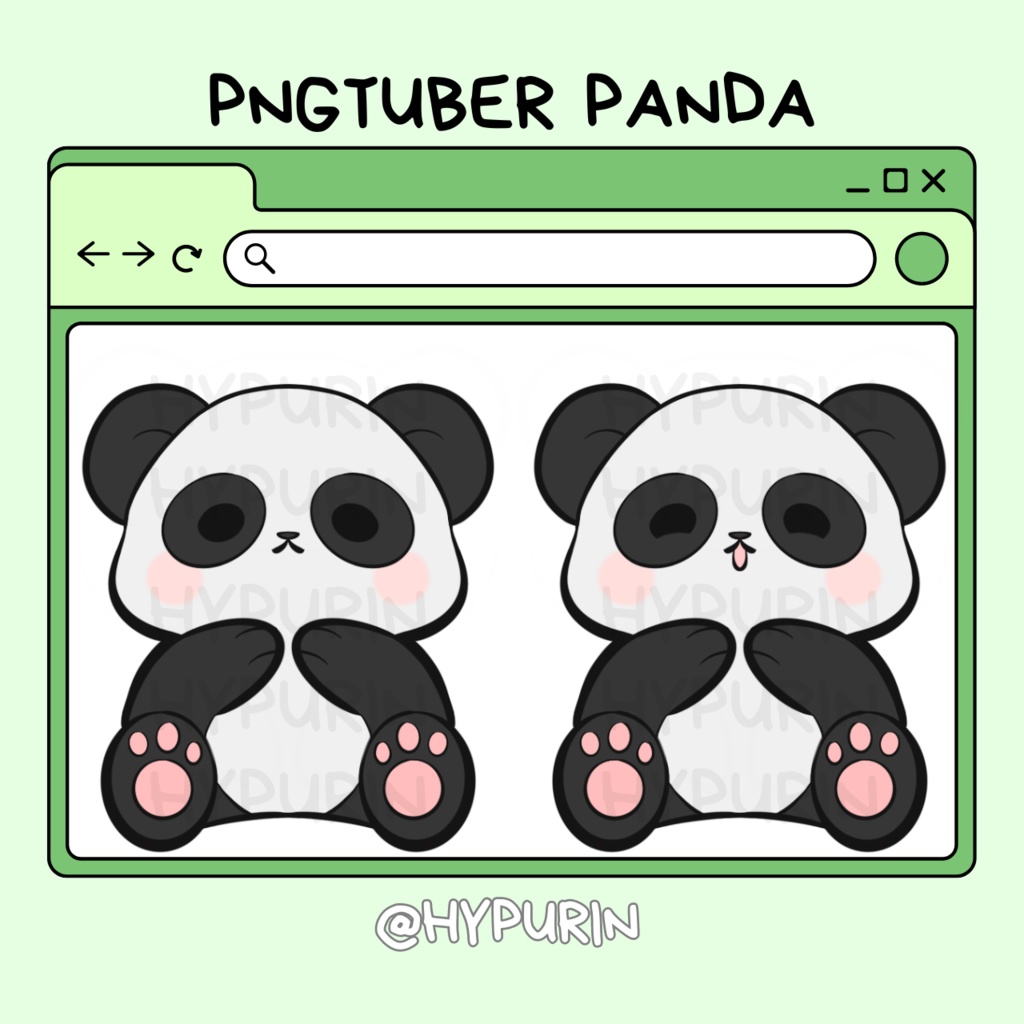 PNGTUBER CHIBI PANDA