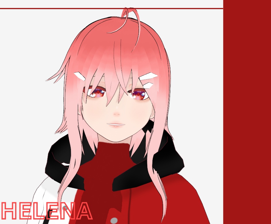 【VRoid / VRM model】Helena the Cyber Girl (Ready to use)