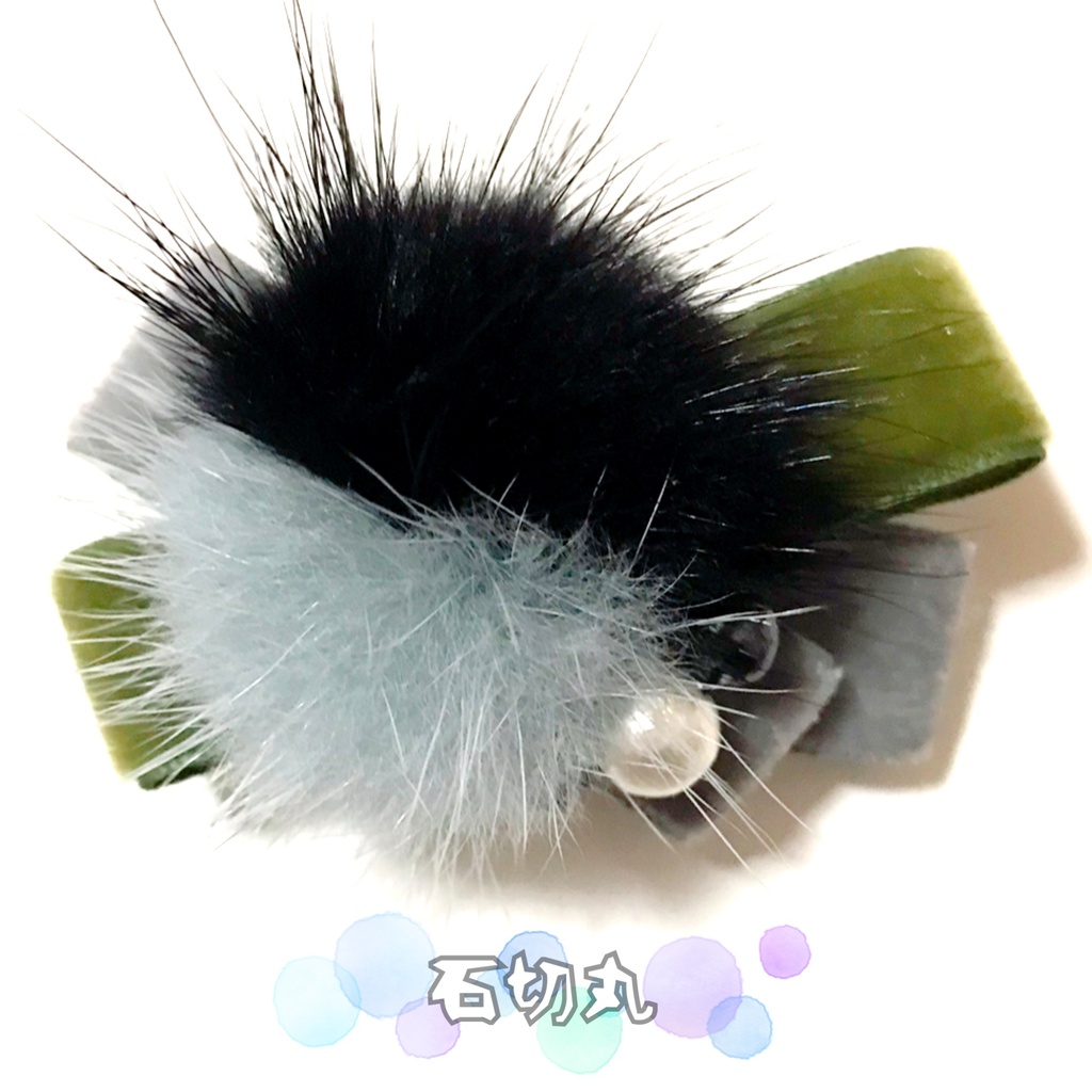 *作品終了により50%OFFです*【刀剣乱舞イメージ】ベルベットリボンのふわふわ♡ポニーフック