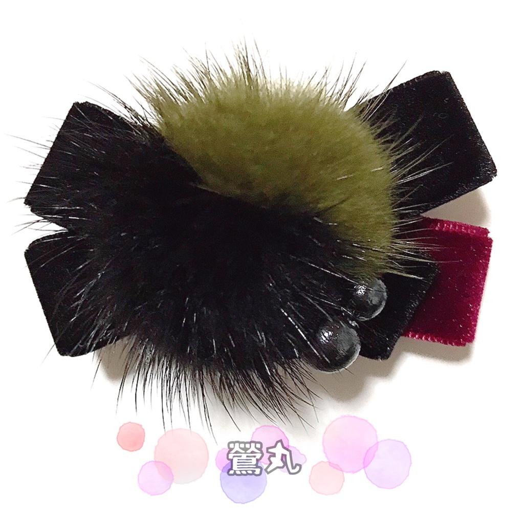 *作品終了により50%OFFです*【刀剣乱舞イメージ】ベルベットリボンのふわふわ♡ポニーフック