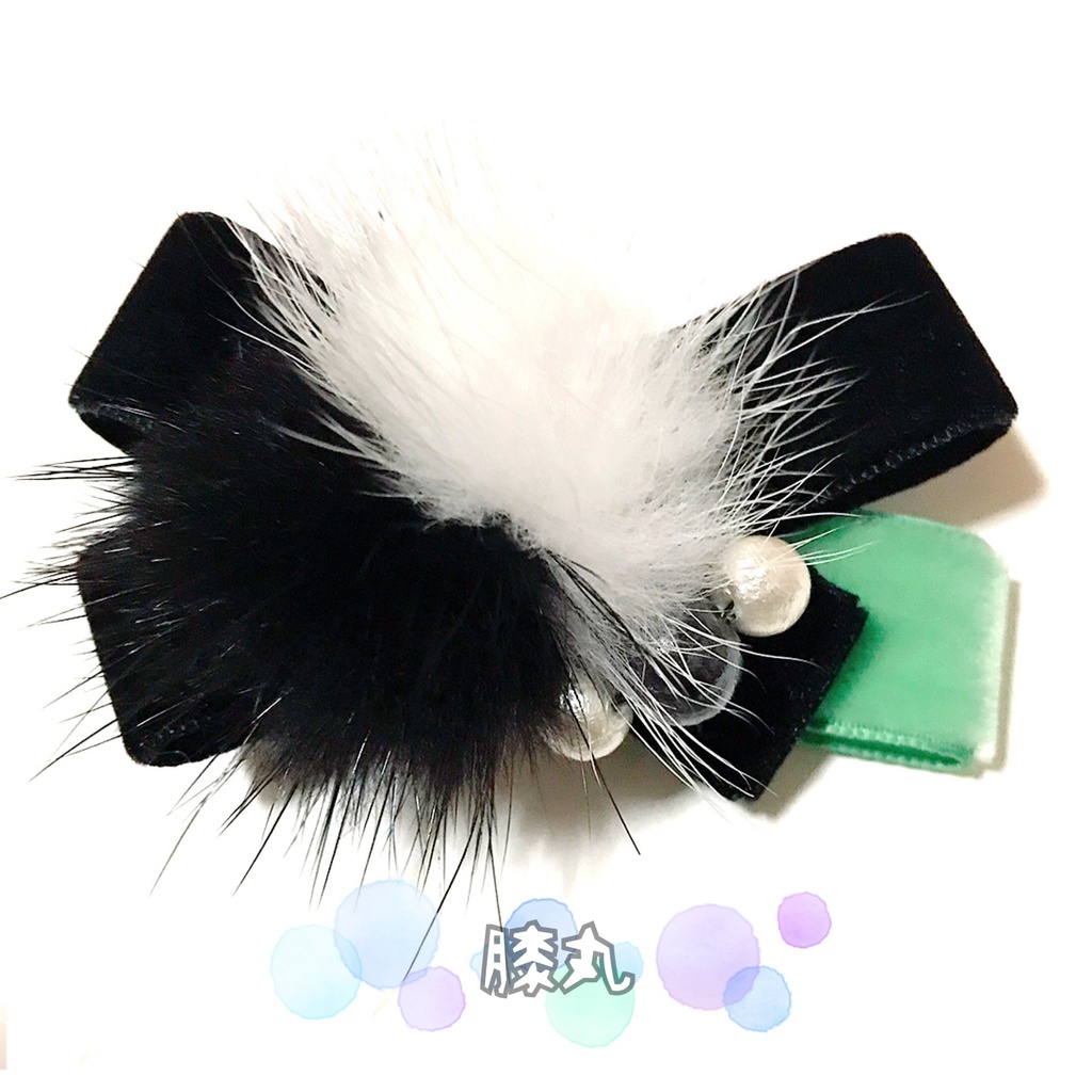 *作品終了により50%OFFです*【刀剣乱舞イメージ】ベルベットリボンのふわふわ♡ポニーフック