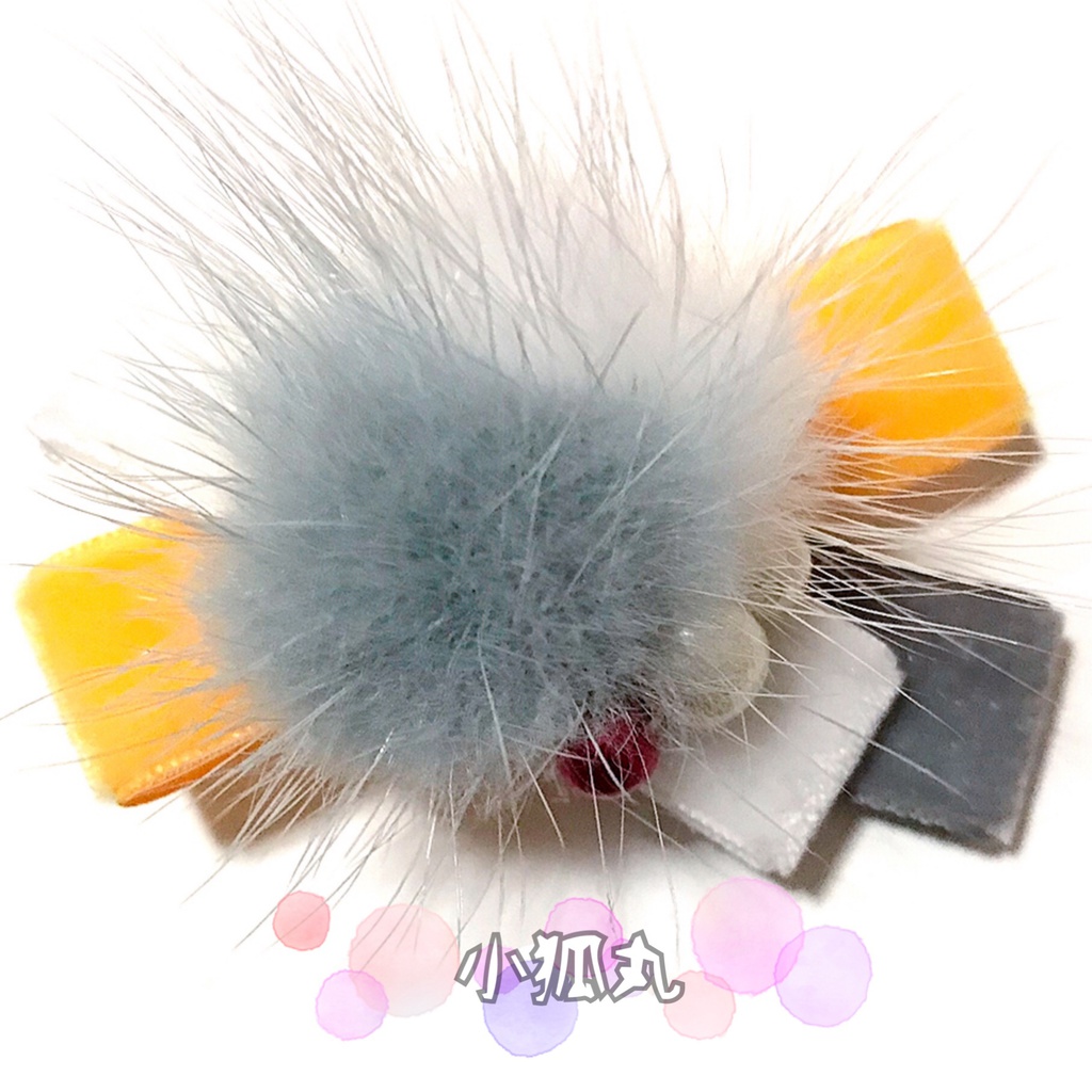 *作品終了により50%OFFです*【刀剣乱舞イメージ】ベルベットリボンのふわふわ♡ポニーフック