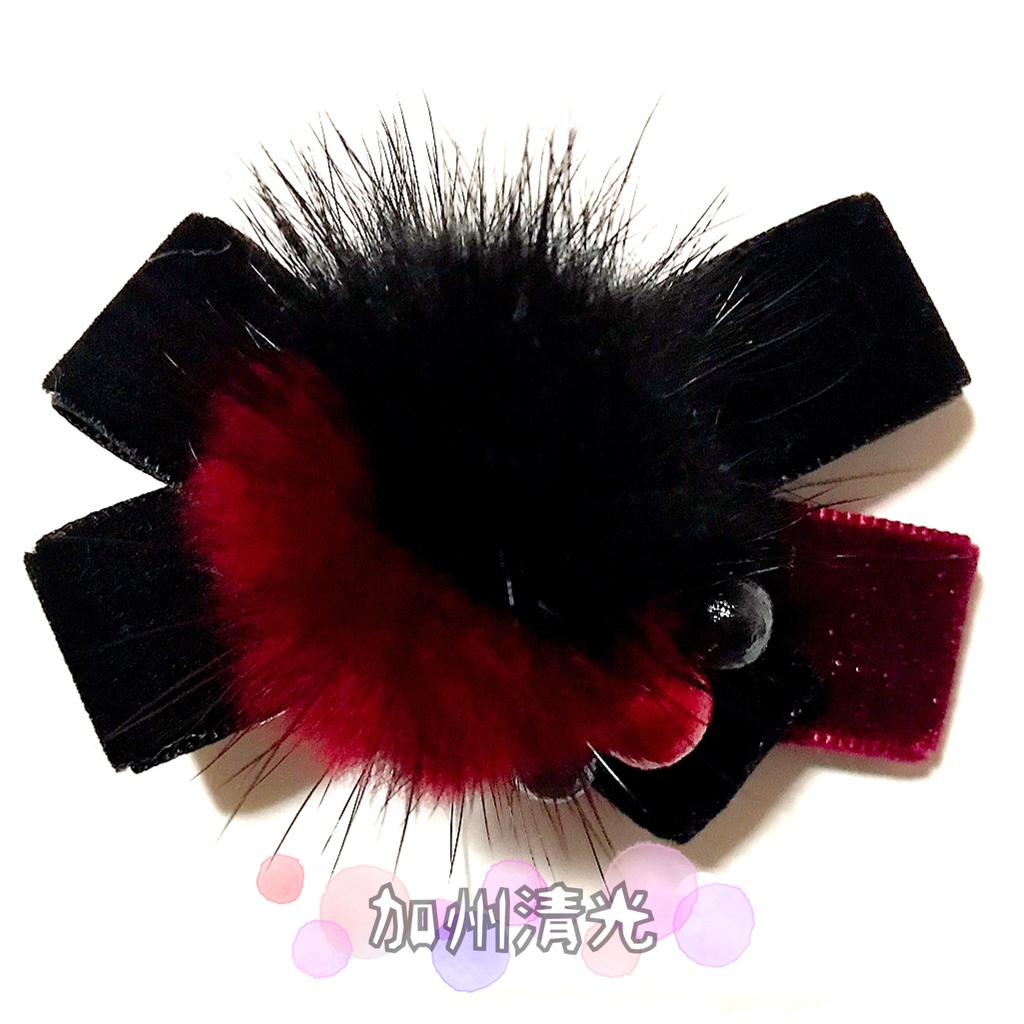 *作品終了により50%OFFです*【刀剣乱舞イメージ】ベルベットリボンのふわふわ♡ポニーフック