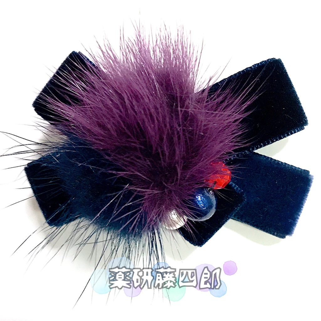 *作品終了により50%OFFです*【刀剣乱舞イメージ】ベルベットリボンのふわふわ♡ポニーフック