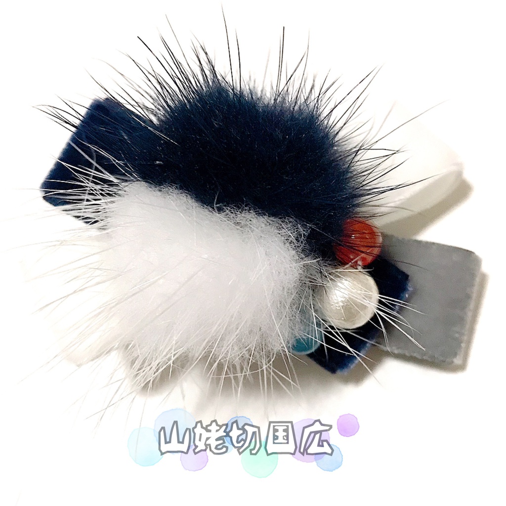 *作品終了により50%OFFです*【刀剣乱舞イメージ】ベルベットリボンのふわふわ♡ポニーフック