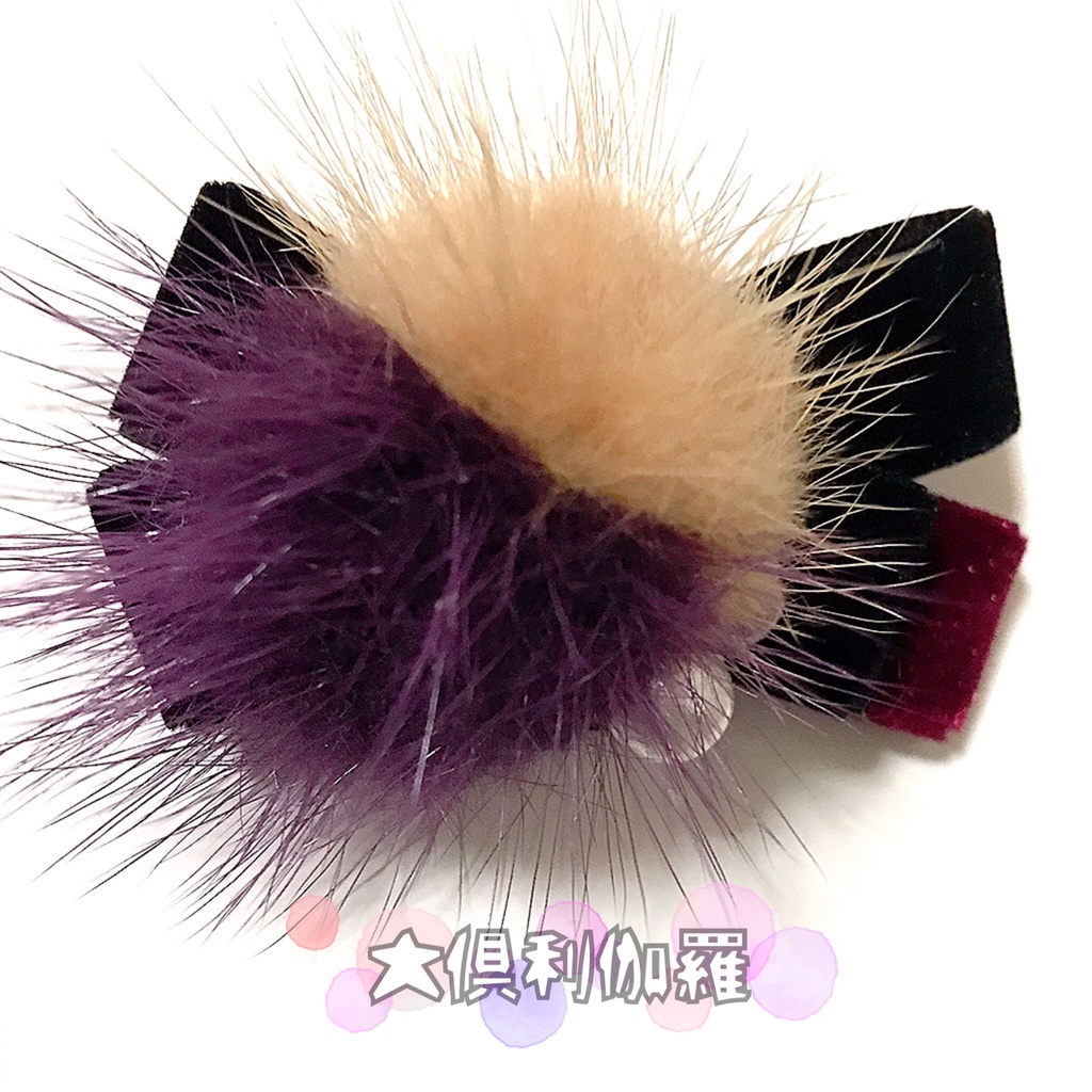 *作品終了により50%OFFです*【刀剣乱舞イメージ】ベルベットリボンのふわふわ♡ポニーフック