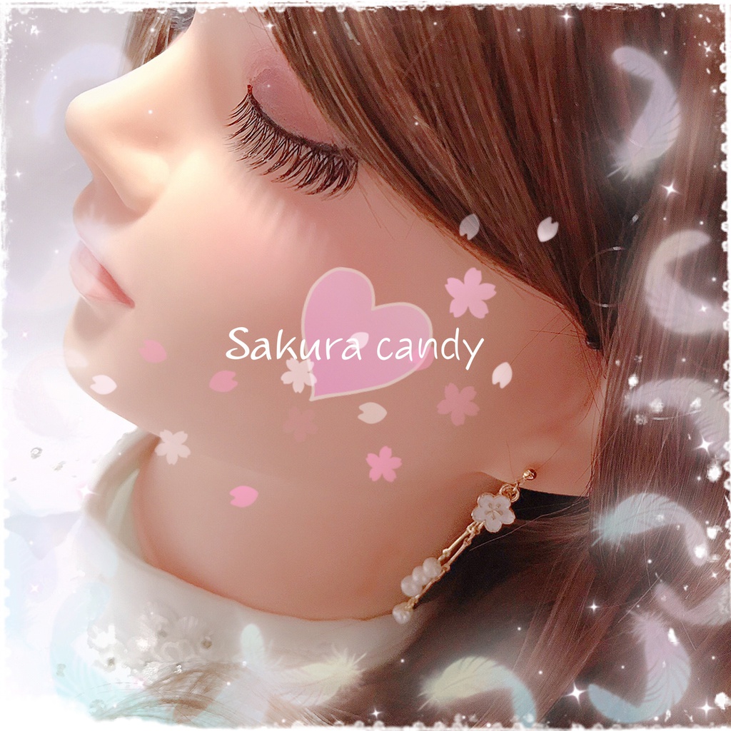 《終了》小桜の淡水パールピアス【イヤリング変更可能】