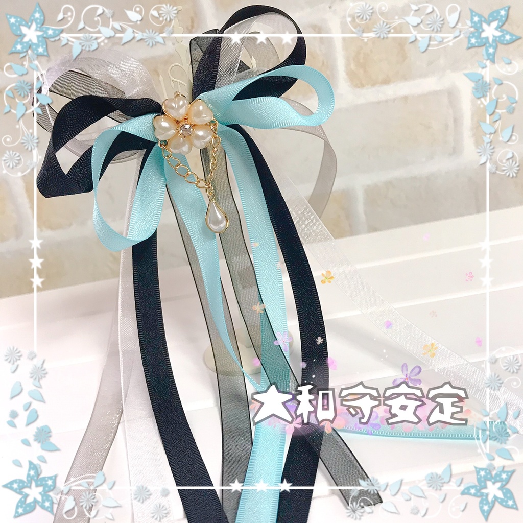 【刀剣乱舞イメージ】桜ドロップ♡シュガーリボンのポニーフック