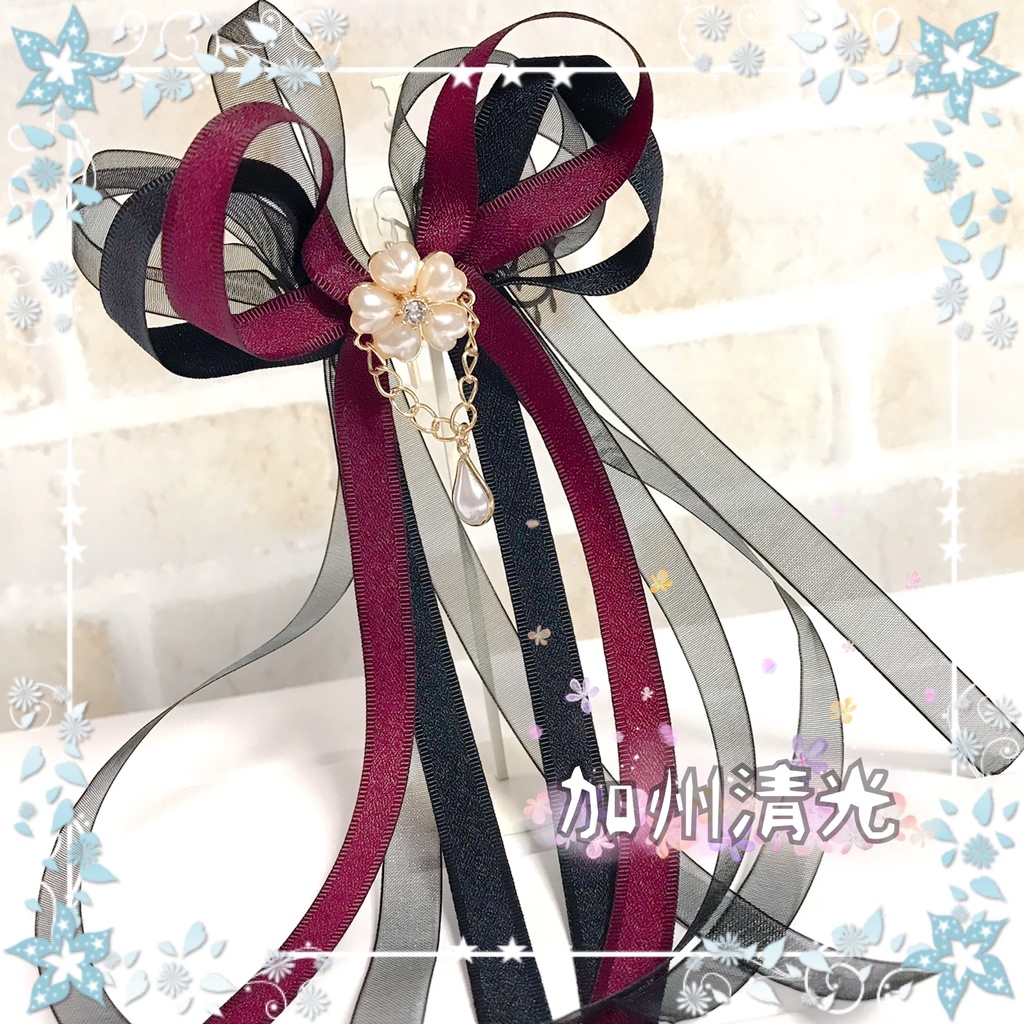 【刀剣乱舞イメージ】桜ドロップ♡シュガーリボンのポニーフック