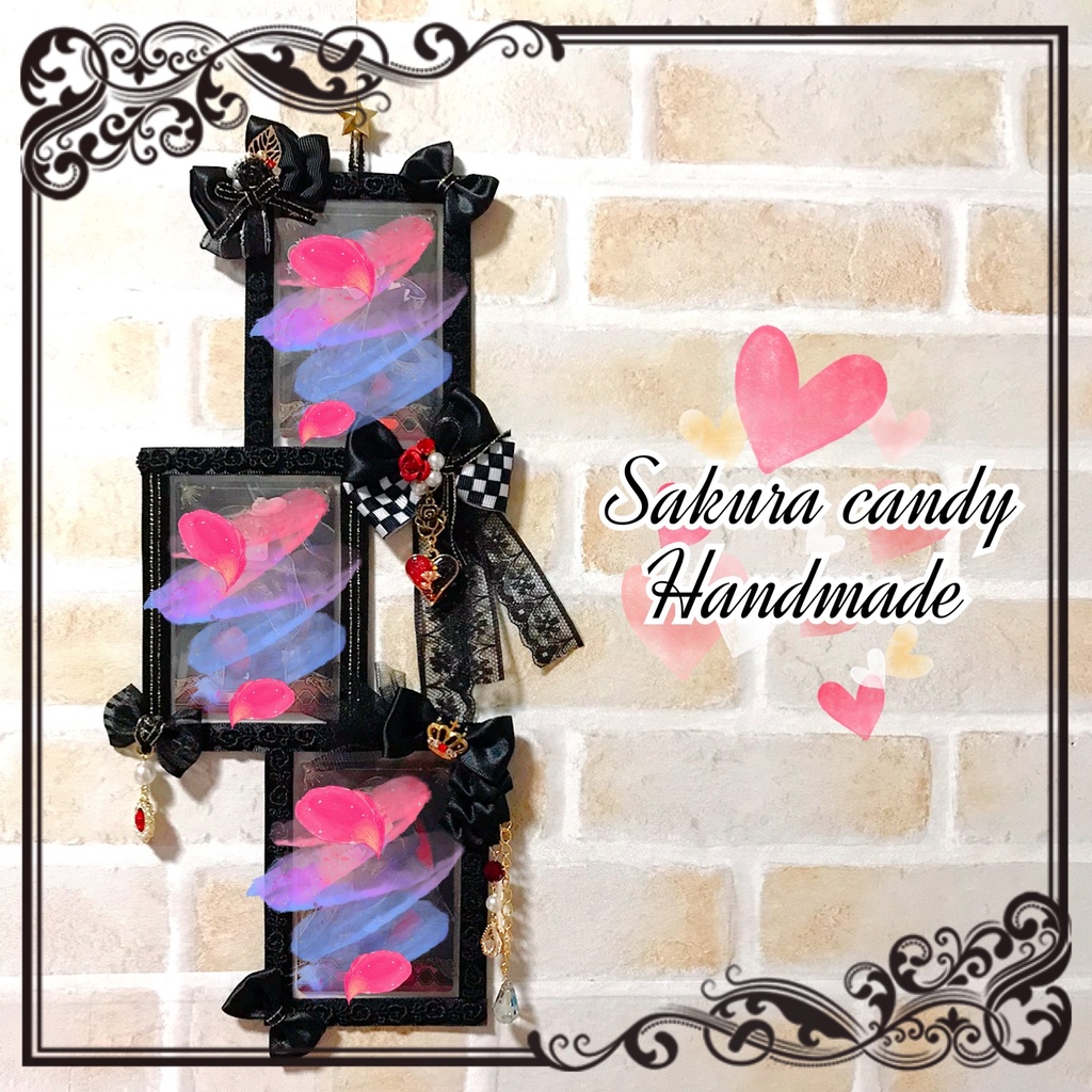 推し をおしゃれに飾れる壁飾り カード３枚用 Sakura Candy Booth