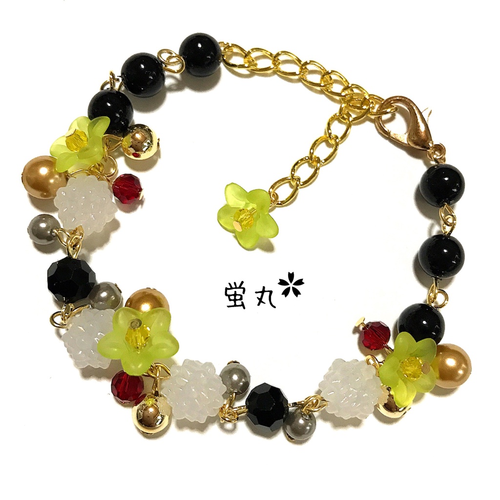 【刀剣乱舞イメージ】金平糖☆桜ブレスレット