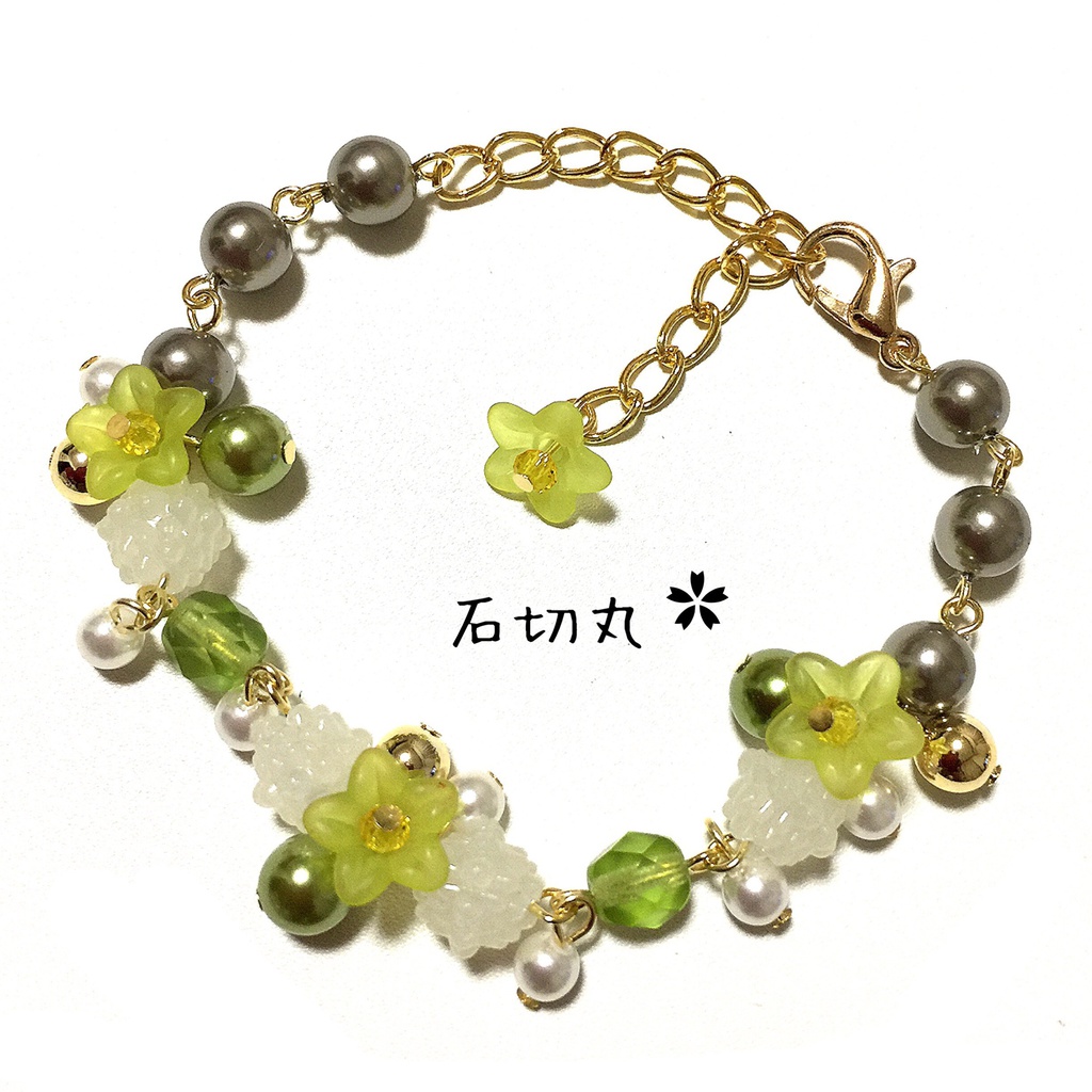 【刀剣乱舞イメージ】金平糖☆桜ブレスレット