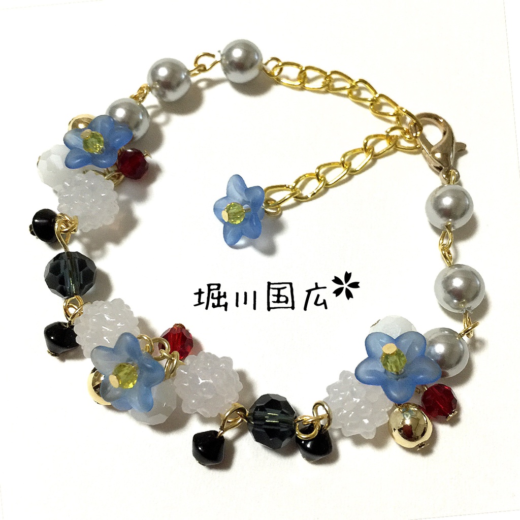 【刀剣乱舞イメージ】金平糖☆桜ブレスレット