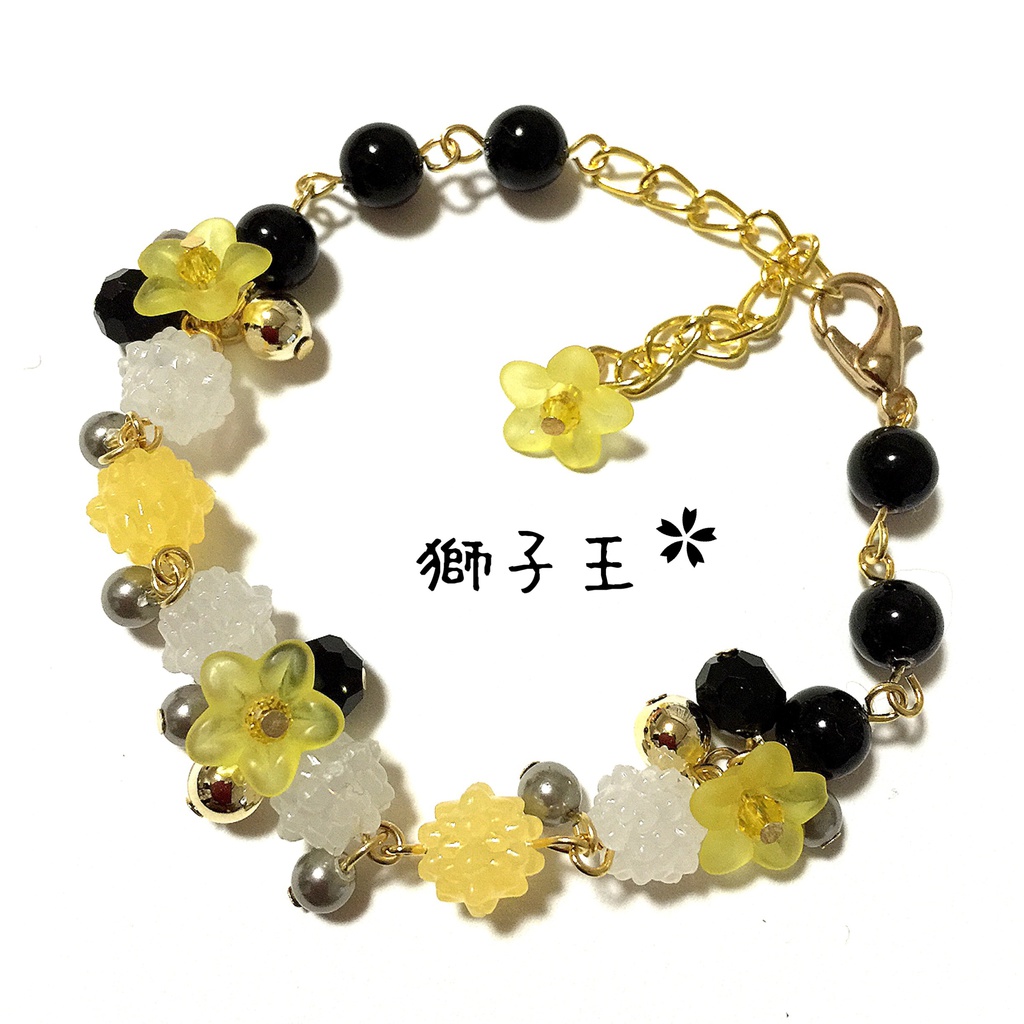 【刀剣乱舞イメージ】金平糖☆桜ブレスレット