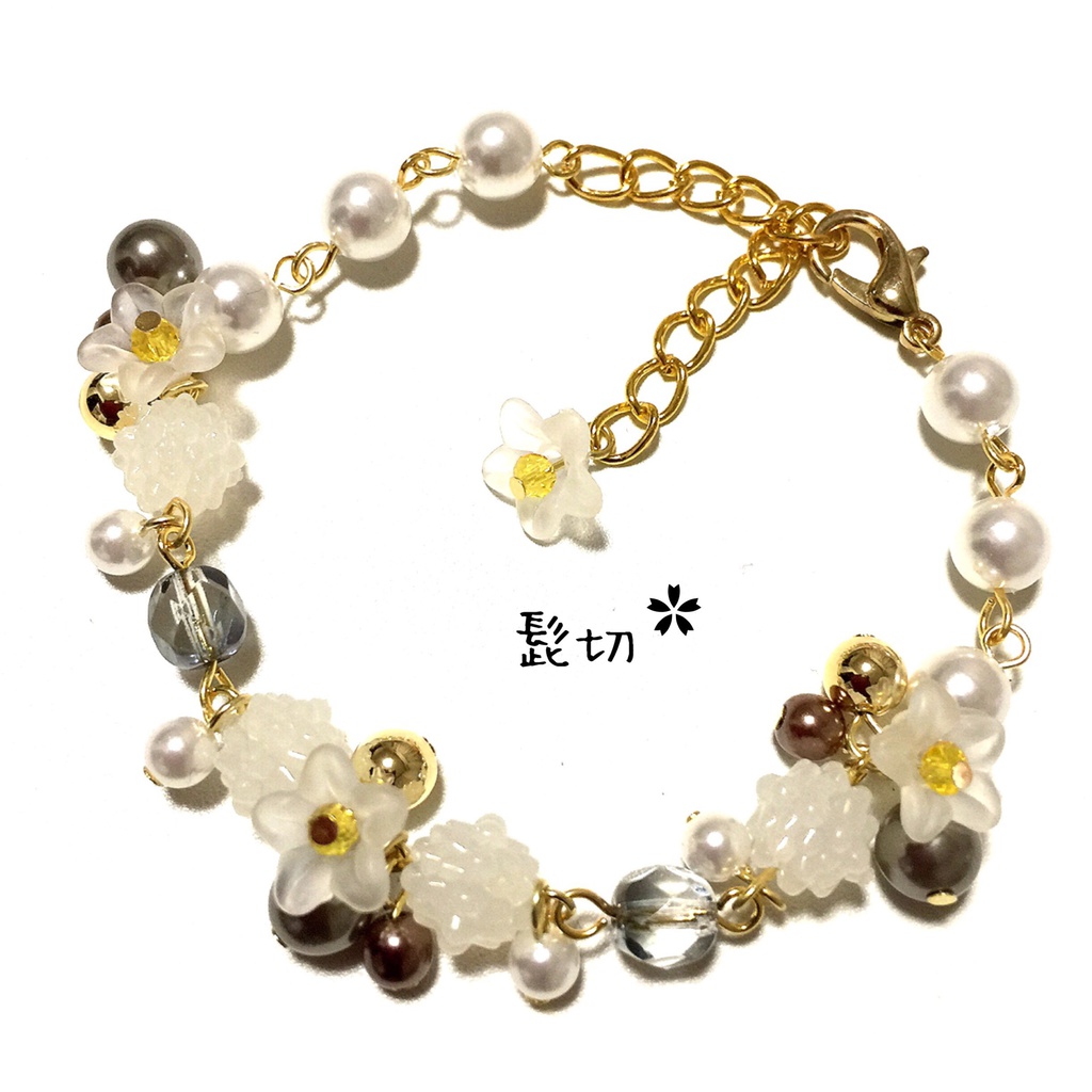 【刀剣乱舞イメージ】金平糖☆桜ブレスレット