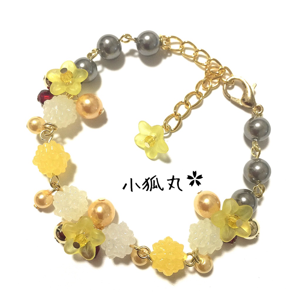 【刀剣乱舞イメージ】金平糖☆桜ブレスレット