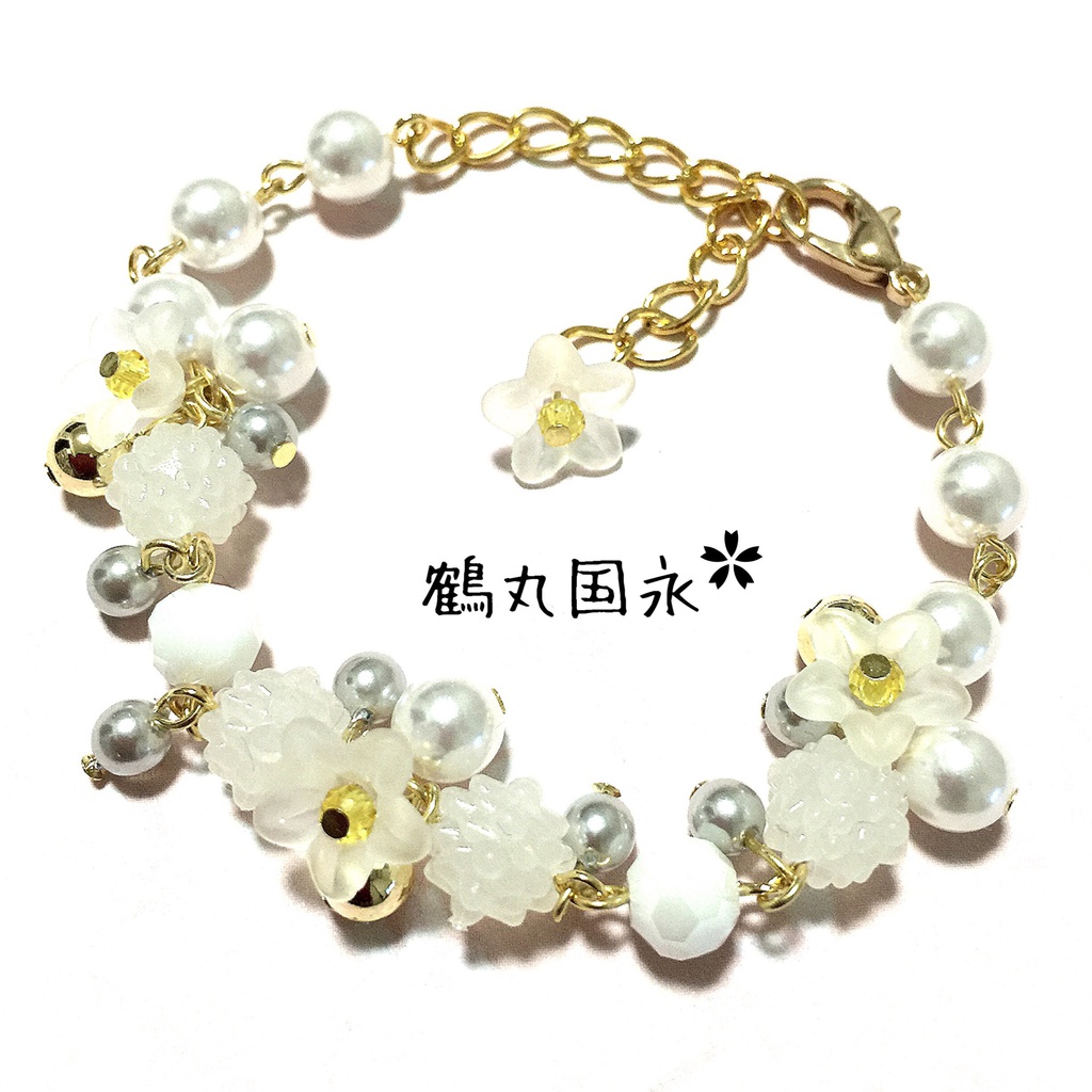 【刀剣乱舞イメージ】金平糖☆桜ブレスレット