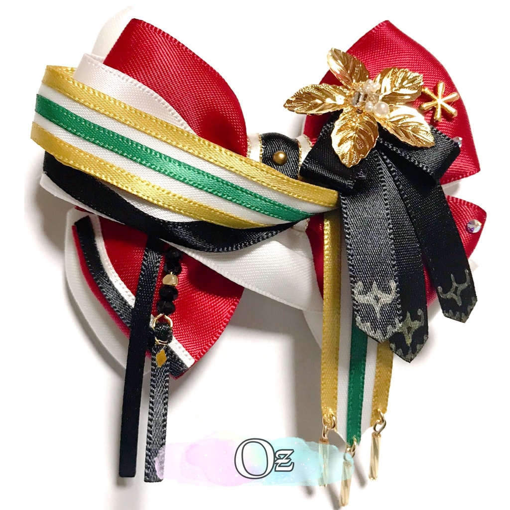 【まほやくイメージ】衣装イメージリボンピン《クリスマス☆》