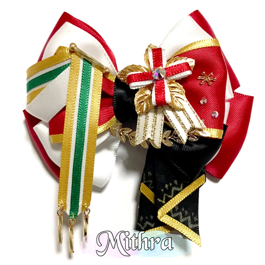【まほやくイメージ】衣装イメージリボンピン《クリスマス☆》