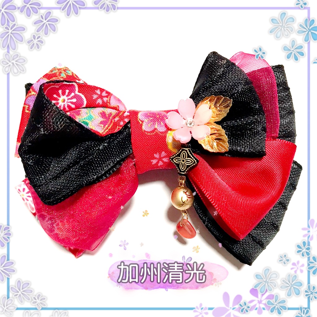 【刀剣乱舞イメージ】和柄リボンの桜♡ポニーフック